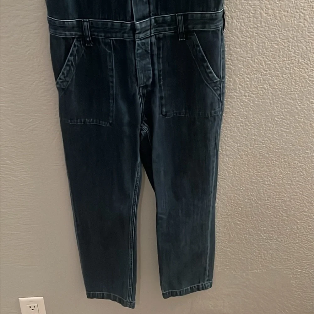 Everlane The Short Sleeve Denim Cover All Jumpsuit Size 0